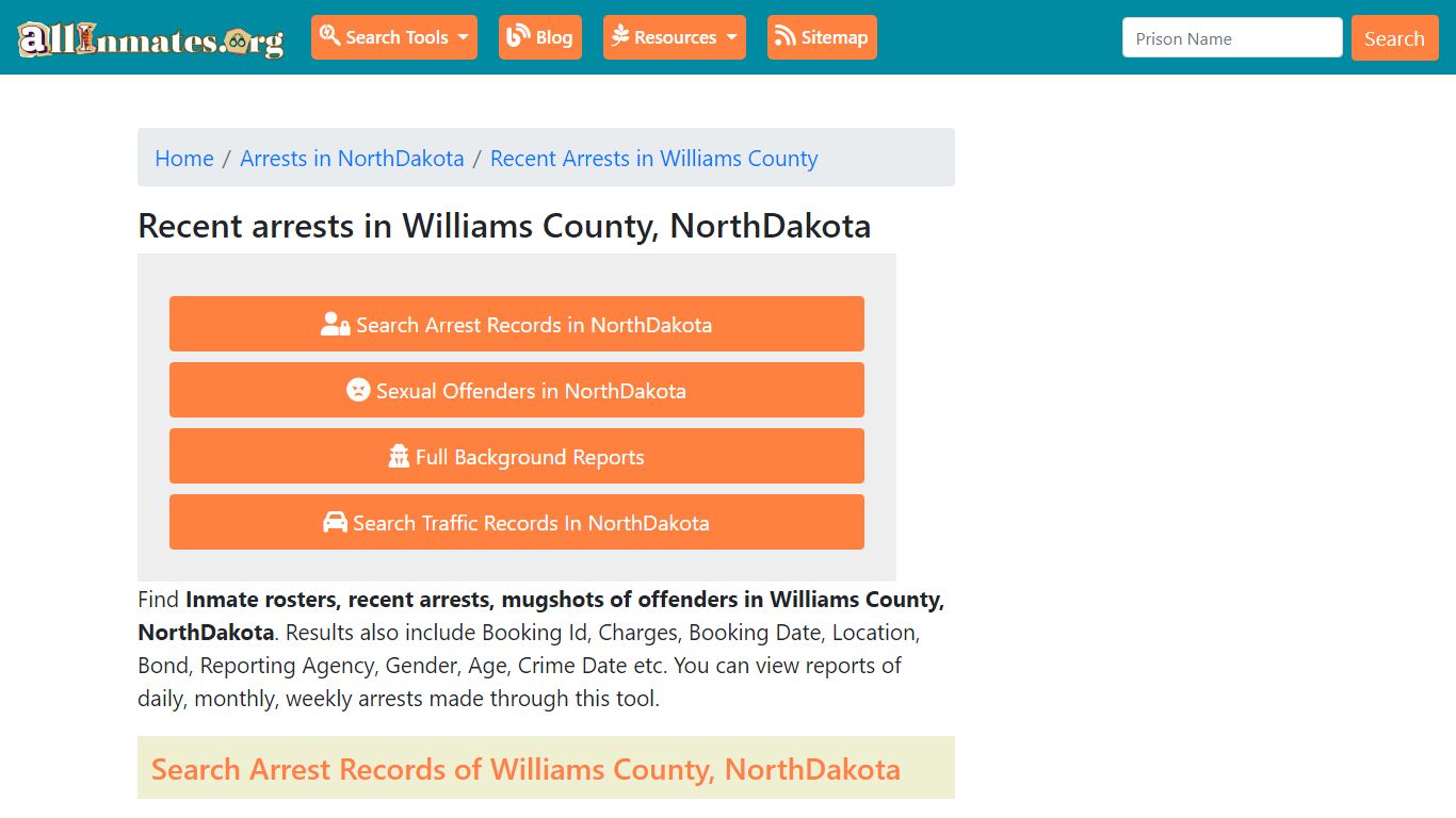 Recent arrests in Williams County, NorthDakota | Mugshots, Rosters ...